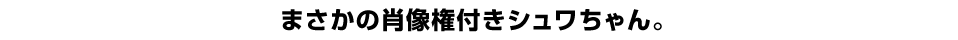 まさかの肖像権付きシュワちゃん。