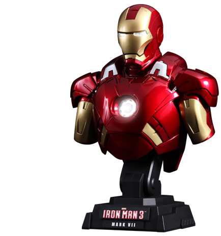 雑貨屋50s＿アメリカ雑貨アイアンマン 胸像 バスト フィギュア IRON MAN