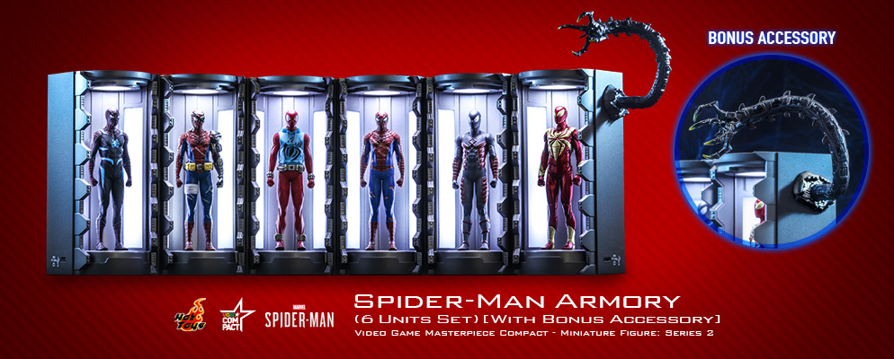 【ビデオゲーム・マスターピース COMPACT】『Marvel's Spider－Man』ミニチュア・フィギュア シリーズ2 スパイダースーツ