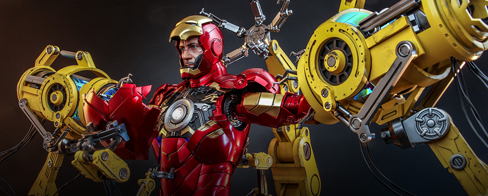 HotToys アイアンマン マーク4 パワードスーツ装着機付き　1/4スケール