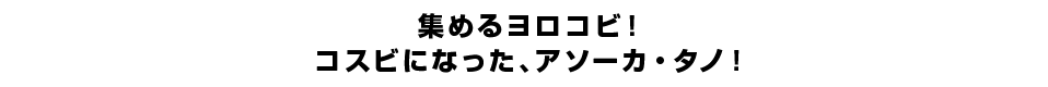 集めるヨロコビ！コスビになった、アソーカ・タノ！