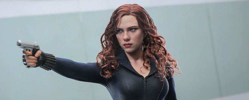 1/6　フィギュア　検　ホットトイズ　ブラックウィドウ　アイアンマン アイアンマン、スパイダーマン、ブラック・ウィドウがホット