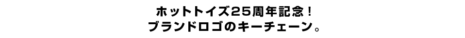 ホットトイズ25周年記念！ブランドロゴのキーチェーン。