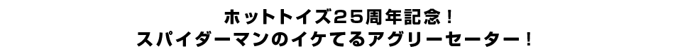 ホットトイズ25周年記念！スパイダーマンのイケてるアグリーセーター！