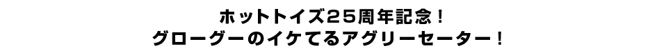 ホットトイズ25周年記念！グローグーのイケてるアグリーセーター！