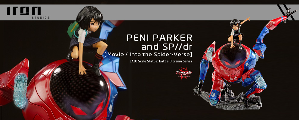 ペニー・パーカー&SP//dr スパイダーマン:スパイダーバース 1/10 バトルジオラマシリーズ アートスケール スタチュー 完成品 フィギュア アイアンスタジオ