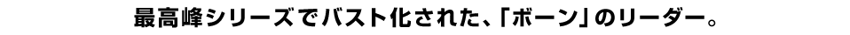 最高峰シリーズでバスト化された、「ボーン」のリーダー。